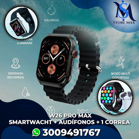 Reloj inteligente+Airpods-Smart W26 Pro Max®