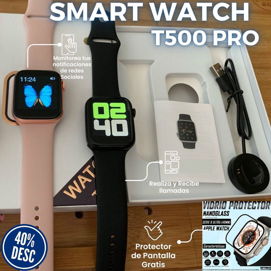 Smart Watch T500 Pro+Protector de regalo